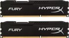Оперативная память 8Gb DDR-III 1600MHz Kingston HyperX Fury (HX316C10FBK2/8) (2x4Gb KIT)