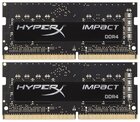 Оперативная память 16Gb DDR4 2933MHz Kingston HyperX Impact SO-DIMM (HX429S17IB2K2/16) (2x8Gb KIT)