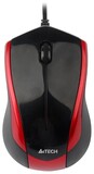 Мышь A4Tech N-400-2 Black/Red USB