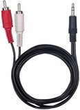 Кабель Ritmix 3.5 Jack (M) - 2xRCA (M), 1.5м (RCC-077)