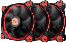 Вентилятор для корпуса Thermaltake Riing 12 LED Red + LNC (3 Fan Pack) (CL-F055-PL12RE-A)